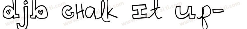 DJB Chalk It Up字体转换